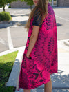 Pink Mandala Burn Summer Dream Cloak