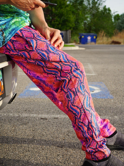 Neon Festival Snakeskin Unisex Joggers