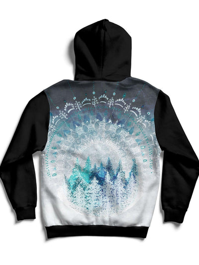 Among the Pines Back Panel Unisex Hoodie