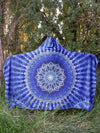 Aqua Mandala Hooded Blanket