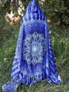 Aqua Mandala Hooded Blanket