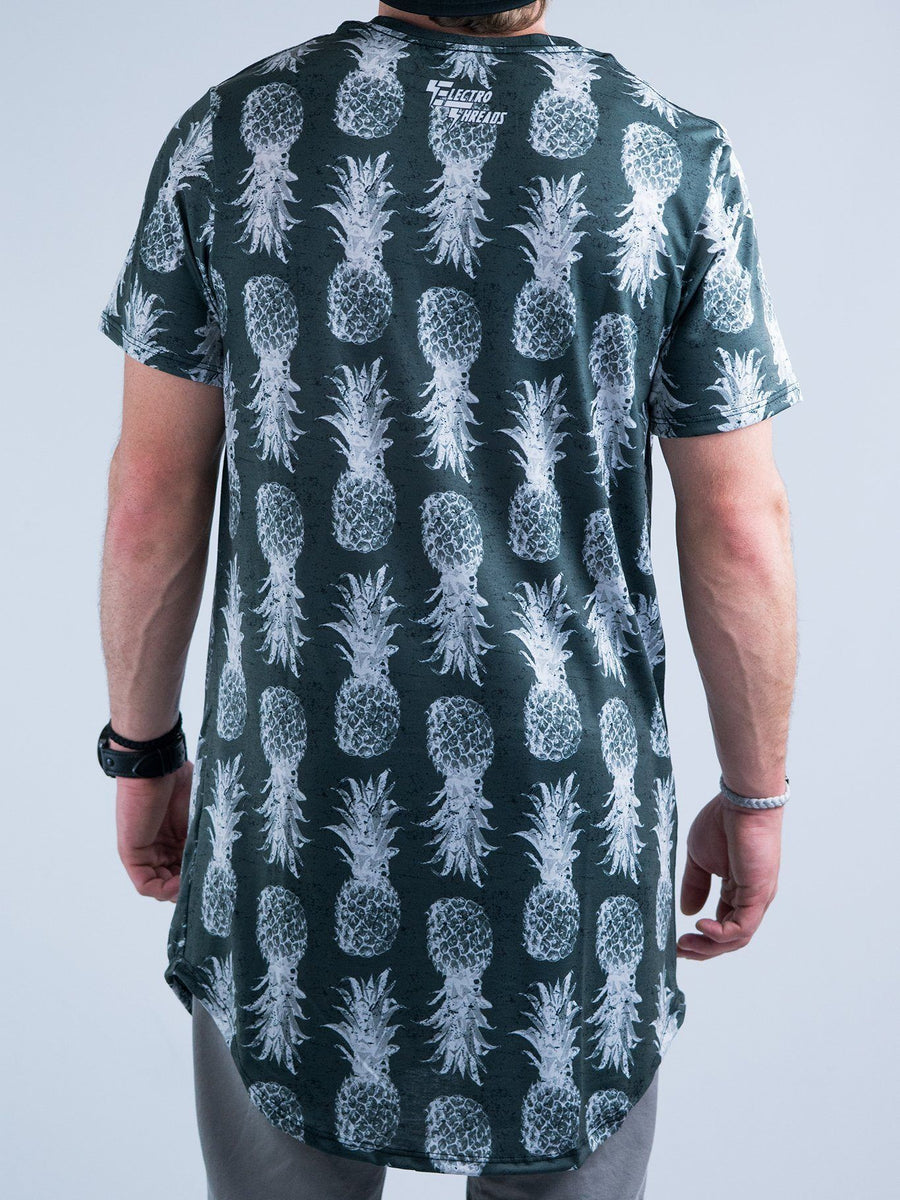 Black and White Pineapple Tall Tee