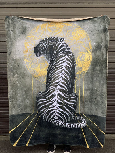 Black Tiger Blanket