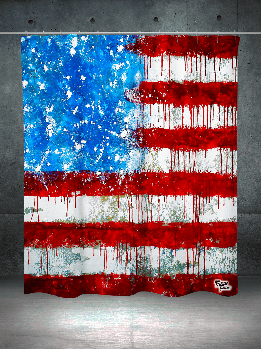 Bleed America Shower Curtain