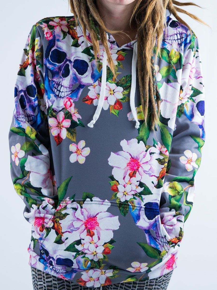 Blooming Skull Unisex Hoodie