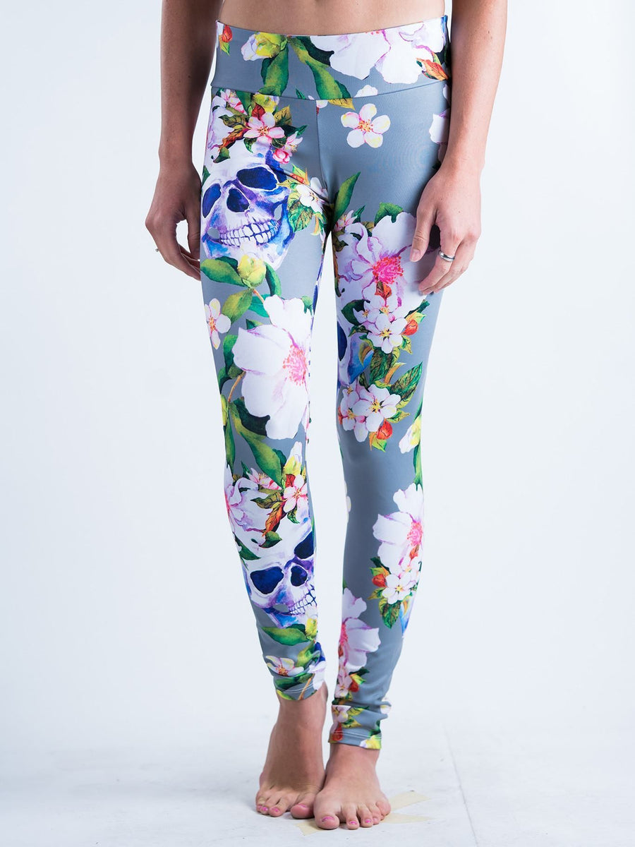 Blooming Skulls Leggings