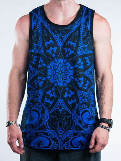 Blue Mandala Unisex Tank Top