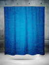 Blue Paisley Shower Curtain