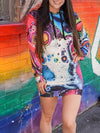 Cosmic Trip Hooded Dress