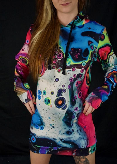 Cosmic Trip Hooded Dress