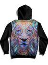 Crystal Lion Back Panel Unisex Hoodie