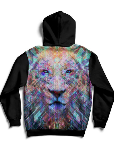 Crystal Lion Back Panel Unisex Hoodie