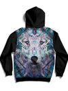 Crystal Wolf Back Panel Unisex Hoodie