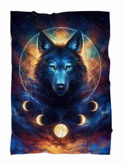 Dream Catcher Wolf Blanket