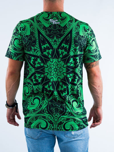 Electro Green Mandala Unisex Crew