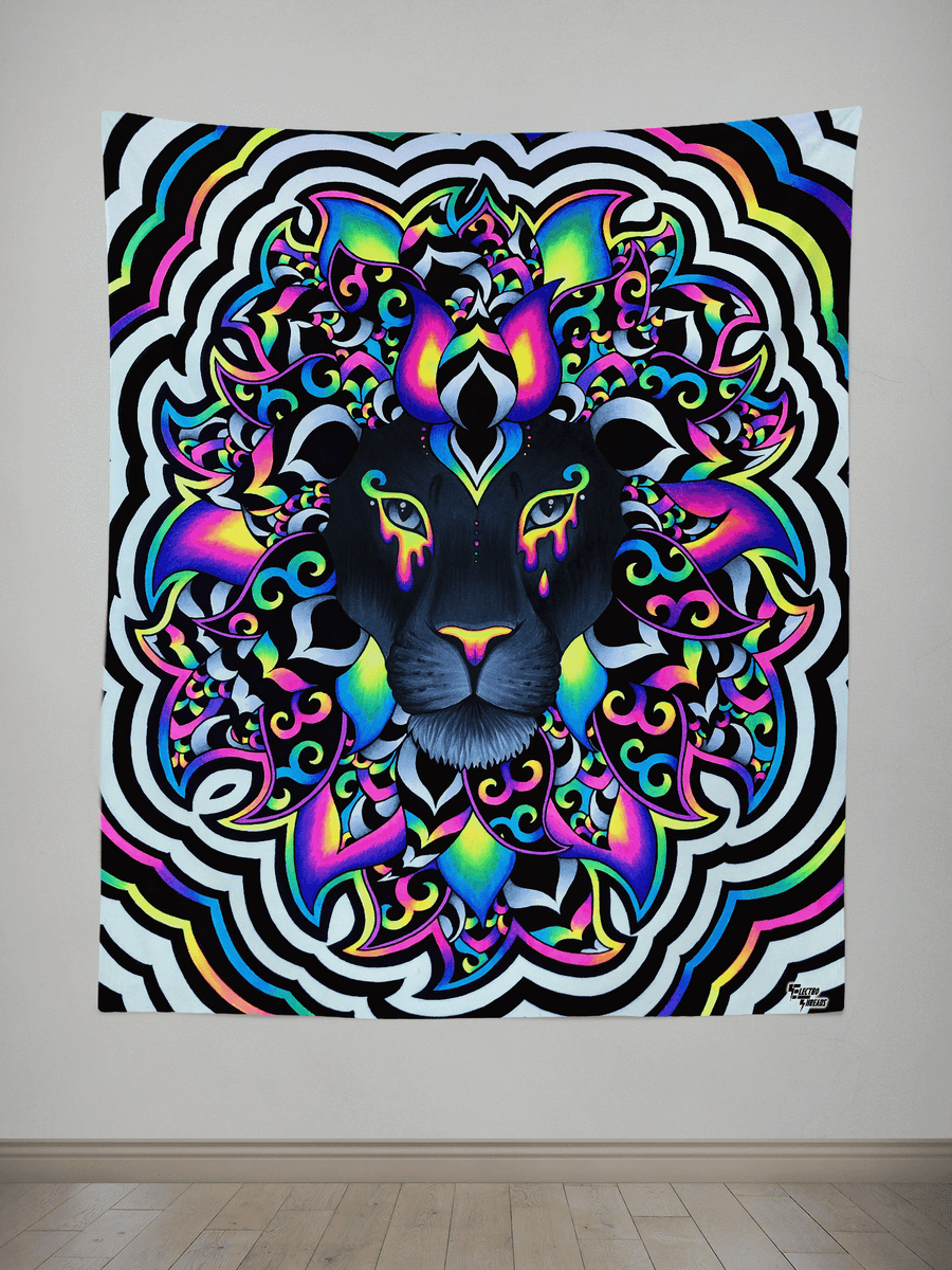 Electro Lion Tapestry