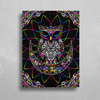 Electro Owl HD Metal Panel Print Ready to Hang