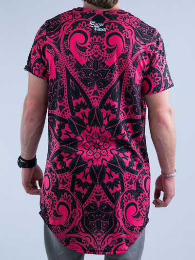 Electro Pink Mandala Tall Tee