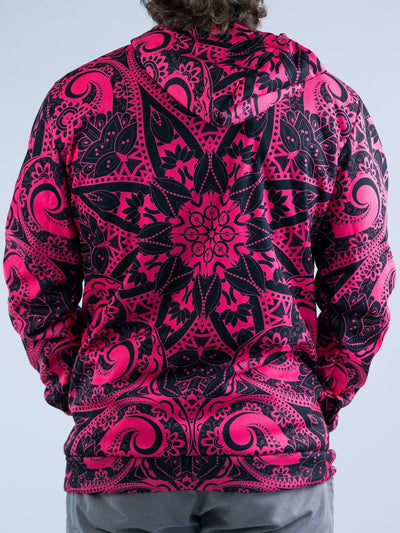 Electro Pink Mandala Unisex Hoodie