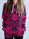 Electro Pink Mandala Unisex Hoodie