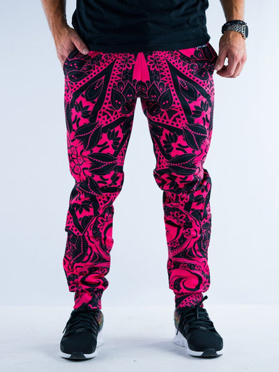 Electro Pink Mandala Unisex Joggers