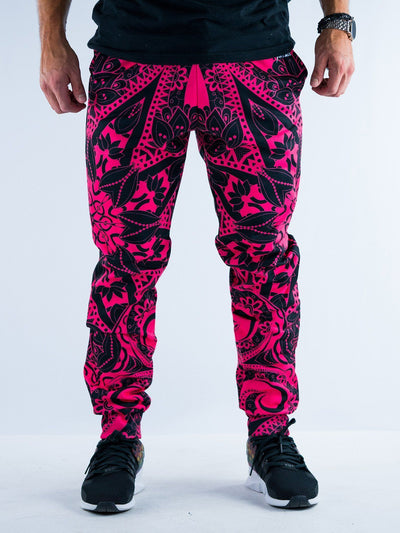 Electro Pink Mandala Unisex Joggers