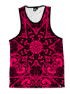 Electro Pink Mandala Unisex Tank Top