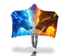 Fire and Ice Hooded Blanket