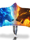 Fire and Ice Hooded Blanket