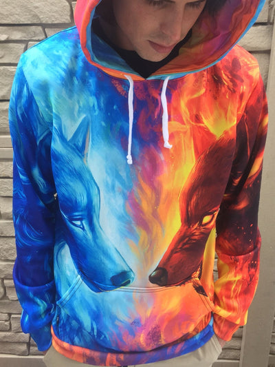 Fire and Ice Unisex Hoodie