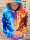 Fire and Ice Unisex Hoodie