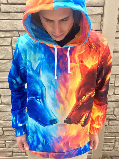 Fire and Ice Unisex Hoodie