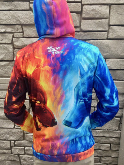 Fire and Ice Unisex Hoodie