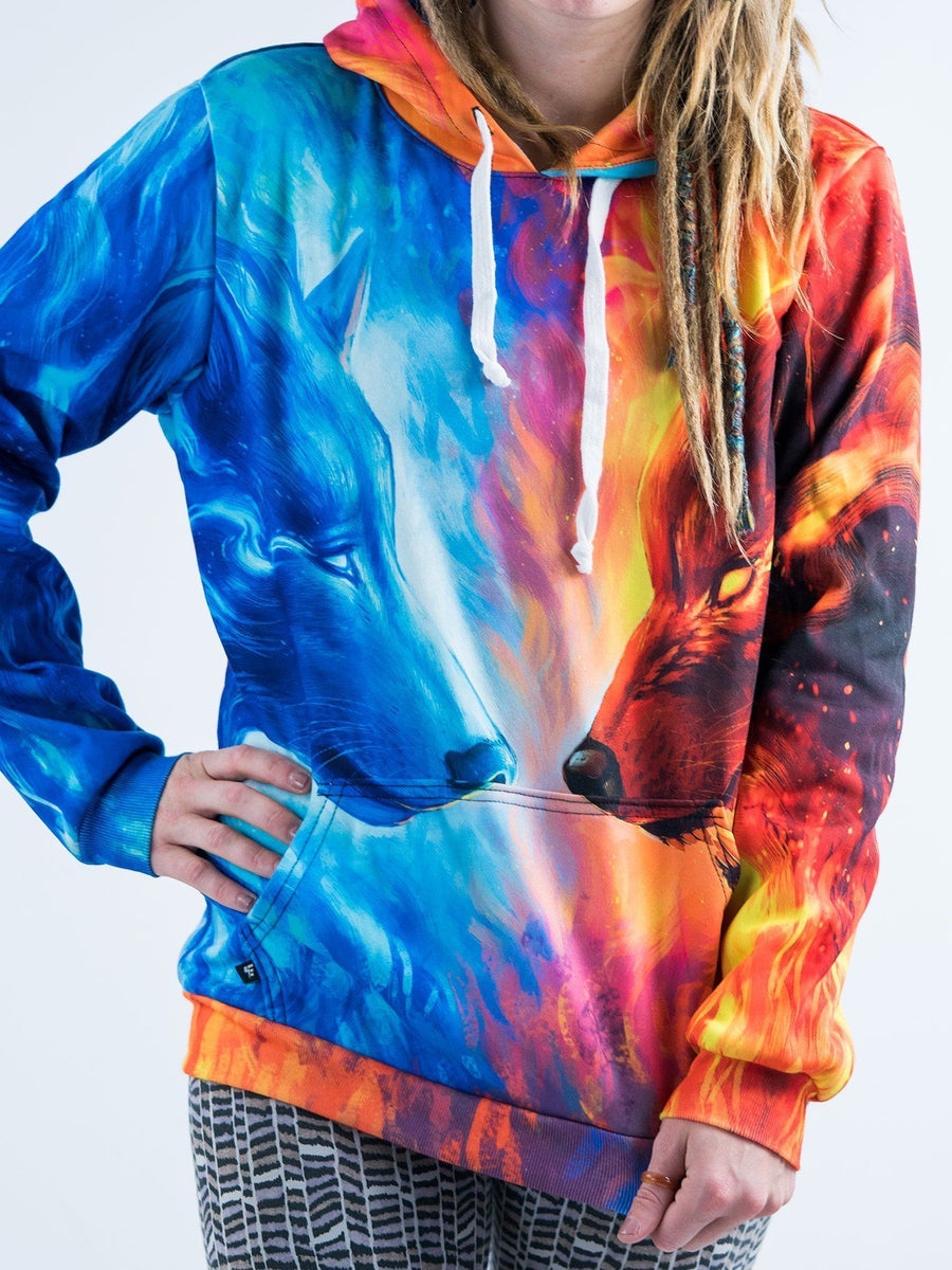 Fire and Ice Unisex Hoodie