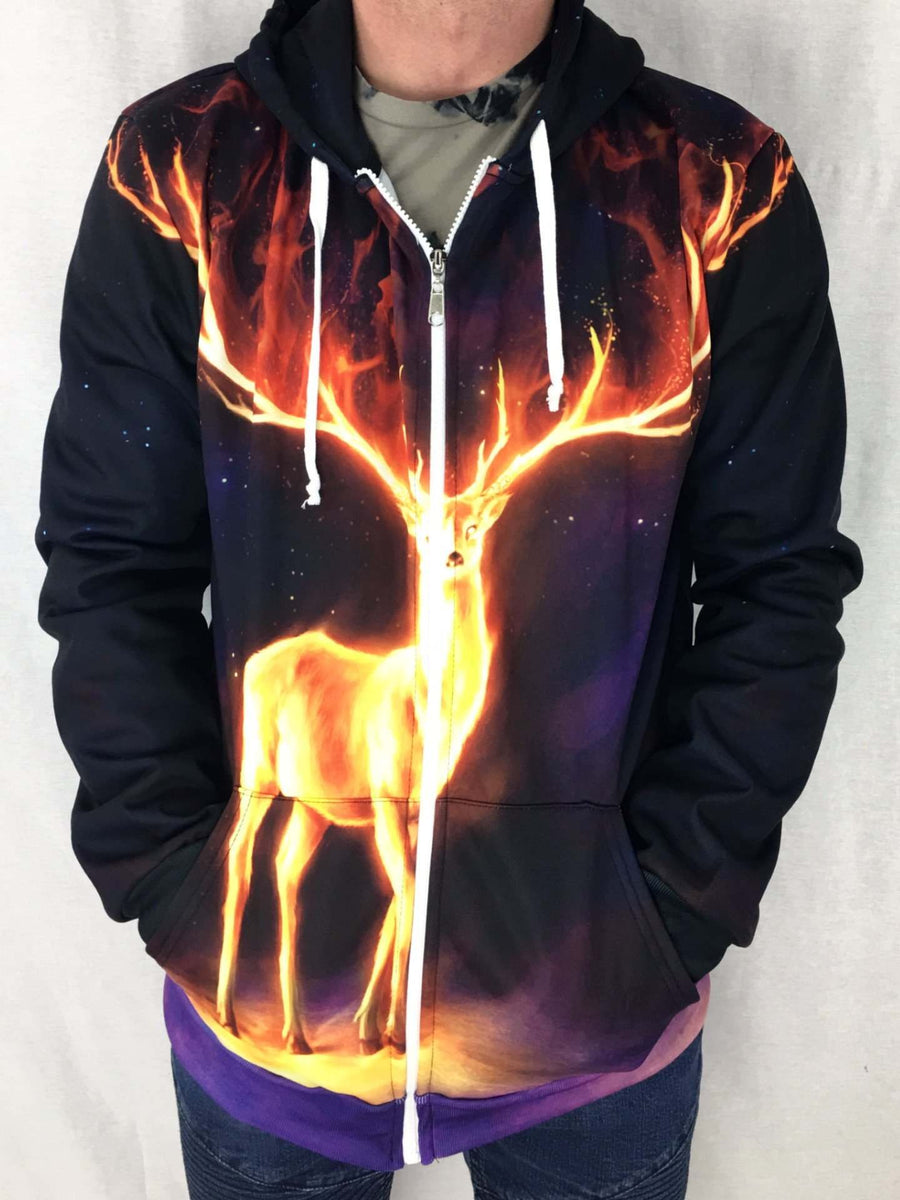 Fire Walker Unisex Zip Hoodie