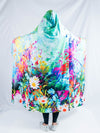 Flower Trip Hooded Blanket