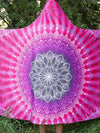 Fuchsia Mandala Hooded Blanket