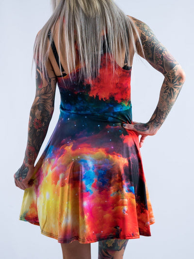 Galaxy Flowy Racerback Dress