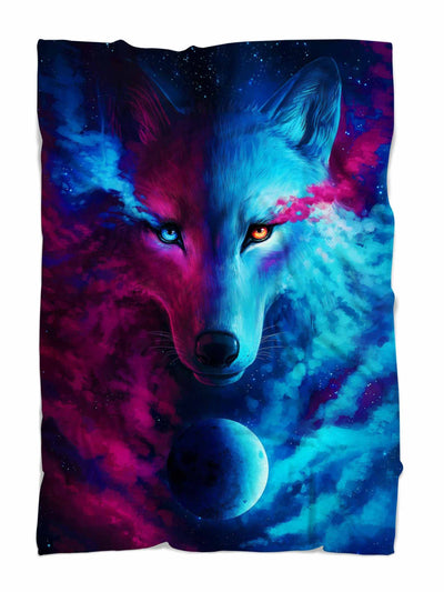 Galaxy Wolf Blanket