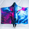 Galaxy Wolf Hooded Blanket