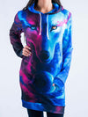 Galaxy Wolf Hooded Dress