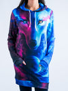 Galaxy Wolf Hooded Dress