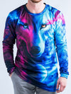 Galaxy Wolf Vented Long Sleeve Shirt