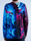 Galaxy Wolf Unisex Hooded Long Sleeve Shirt