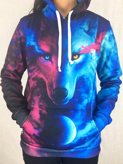 Galaxy Wolf Unisex Hoodie