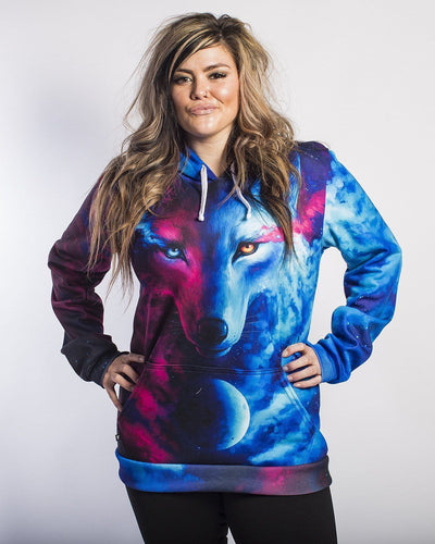 Galaxy Wolf Unisex Hoodie