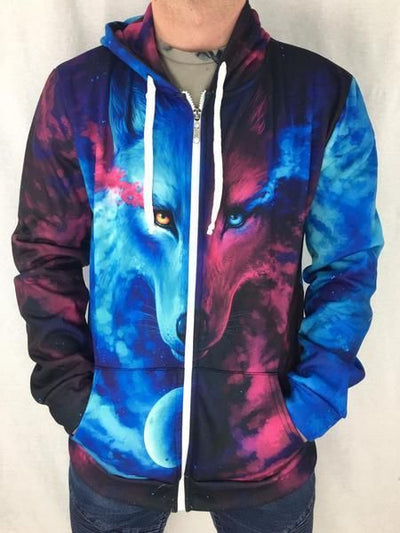 Galaxy Wolf Unisex Hoodie