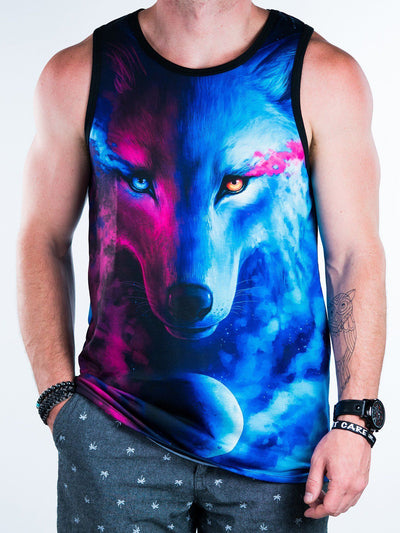 Galaxy Wolf Unisex Tank