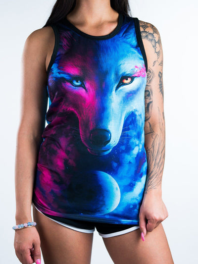 Galaxy Wolf Unisex Tank