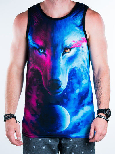 Galaxy Wolf Unisex Tank